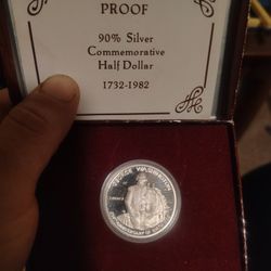 Washington Commemorative Proof Silver Half Dollar