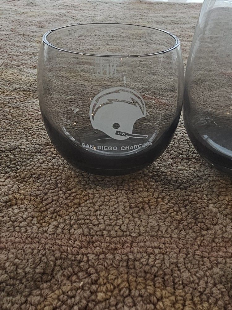 NFL Cocktail Glasses X 5
