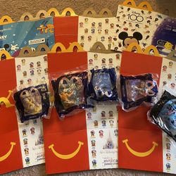 Disney McDonald’s 50th Happy Meal Toys Pinocchio Lumiere Bambi Olaf Stitch Price for all 