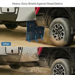 New 丨 2" Hitch Mount Mud Flaps (Adjustable) for Truck SUV RV Trailer