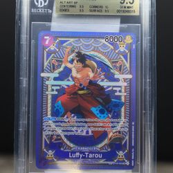 One Piece OP ST18-005 SP Luffy-Tarou SP Special Rate Beckett BGS 9.5