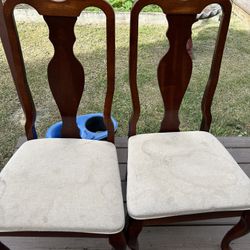 2 Wooden Chairs