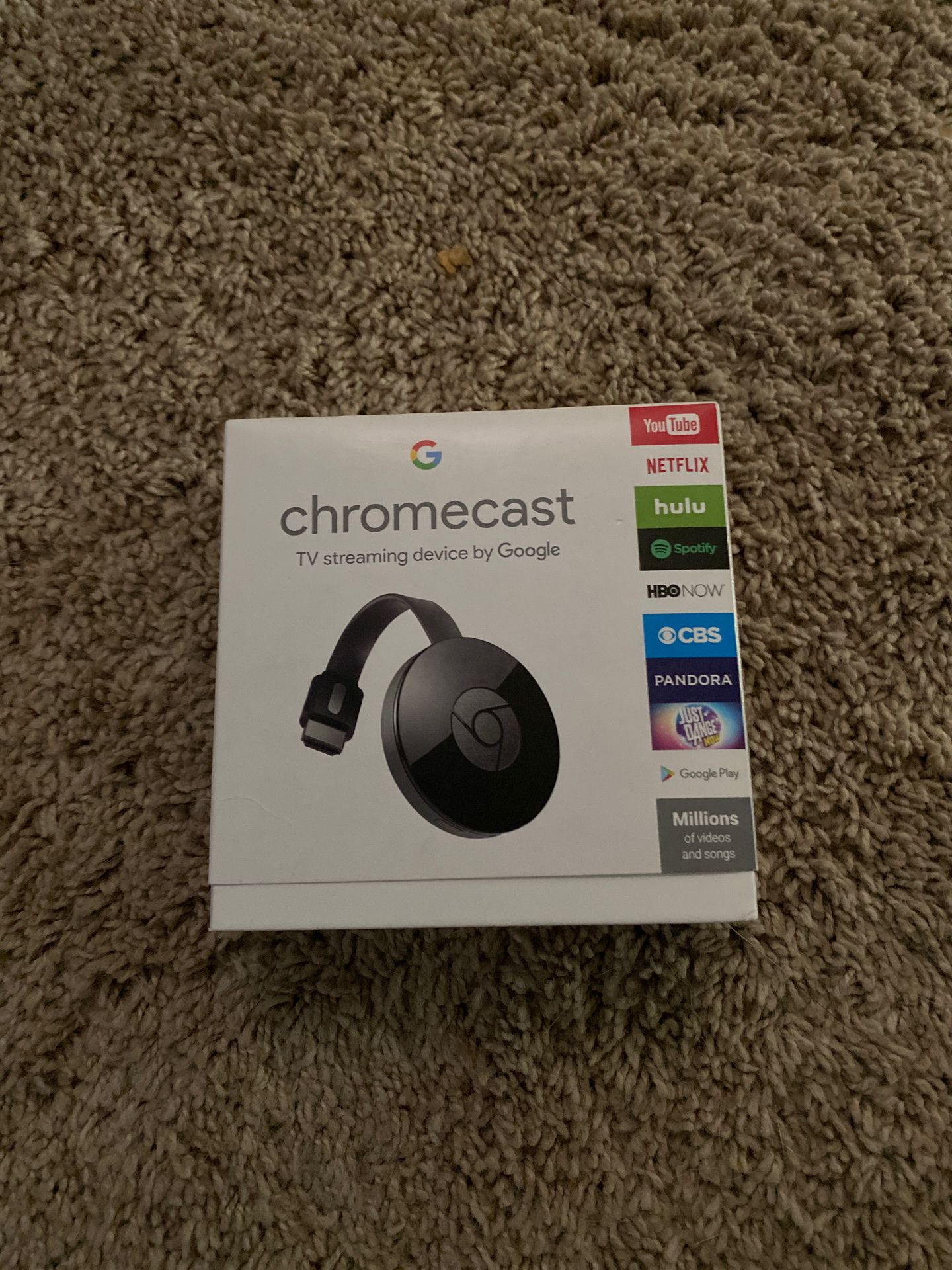 Google chrome cast -new, never used