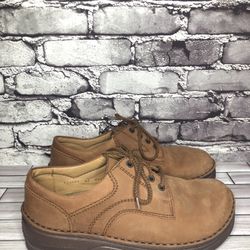  Birkenstock Memphis Brown Leather Oxfords Lace Up Casual Shoes Men Sz 9M US/42EU