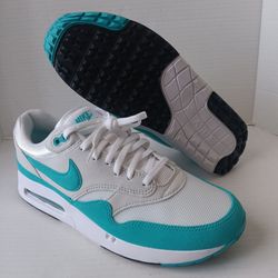 Size 9.5 Nike Air Max 1 '86 OG Men's Spikeless Golf Shoes White Dusty Cactus