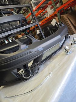 For MERCEDES BENZ 07-09 E Class W211 E63 Style Front Bumper w/o PDC w/ Fog Lamps.  Fits e320 & e350