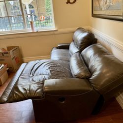 Leather Reclining Couch