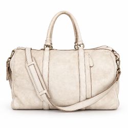 Foldable Italian Calfskin Duffel Bag, Water-Resistant | QUQUITO