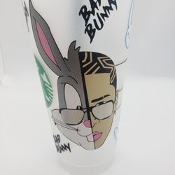 Personalized Bad Bunny Starbucks Cup