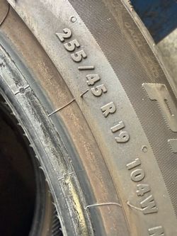 TESLA MODEL Y TIRES 255/45/19 Continental Rx/To $100.00/ Each