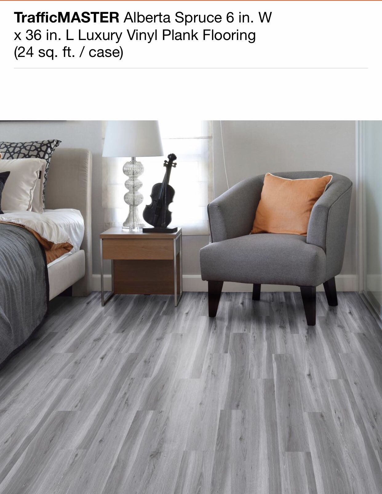 NIB - 240sq ft “Alberta Spruce” Vinyl Grip Strip Flooring