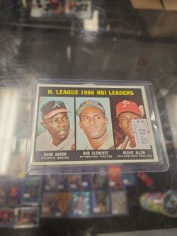 1967 hank Aaron topps card