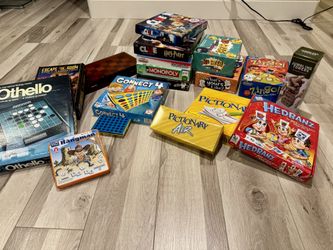 Large Assortment Of Board Games