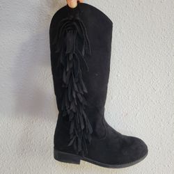 Girls Black Boots Size 11