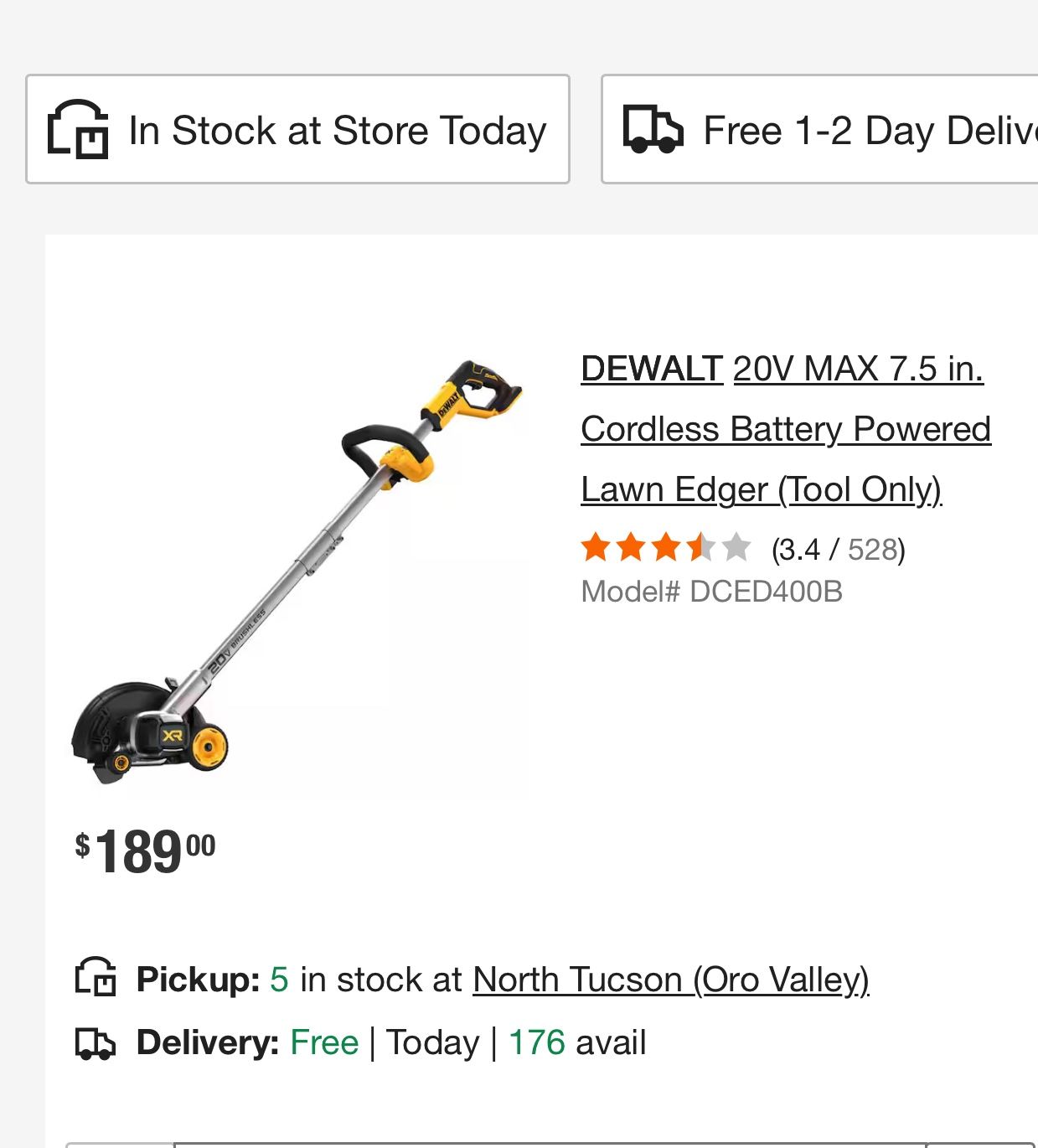 Dewalt  Edger 20v  (tool-only)