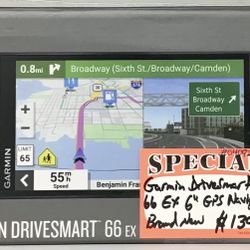 Garmin DriveSmart 66 EX 6” GPS Navigator Brand New 