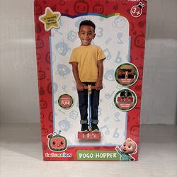 Cocomelon Pogo Hopper Squeaks Hopping Fun Blue Yellow Red, New