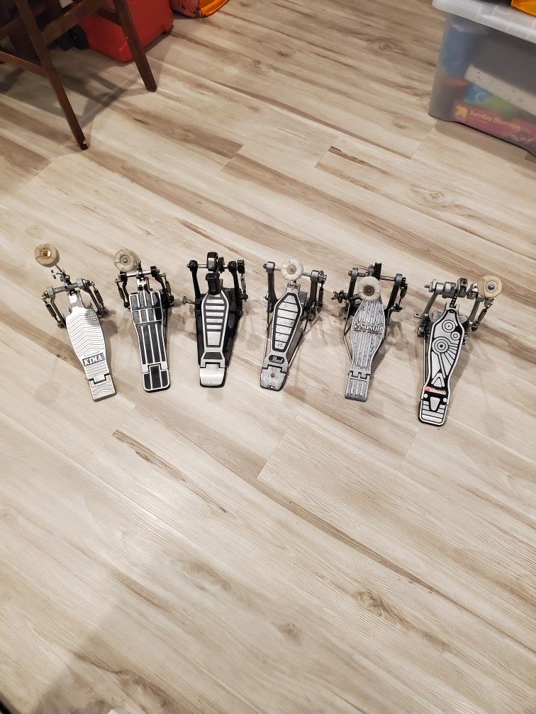 Bass Drum Pedals, Pearl, Sonor, and Unbranded $15 to $35,