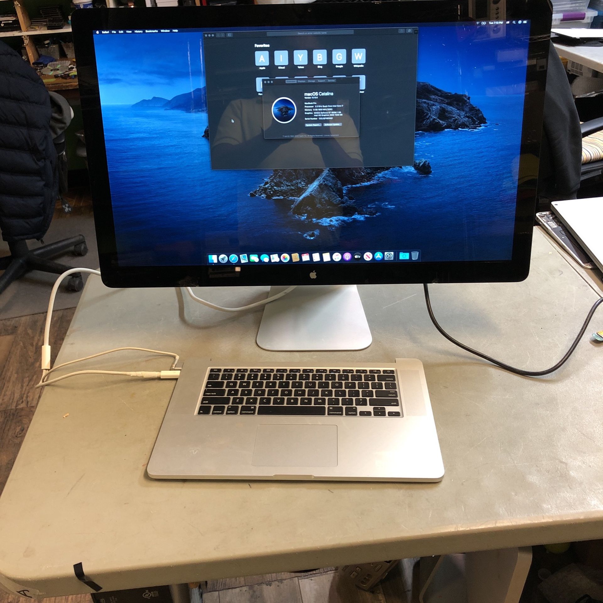 Macbook Pro 15 Inches With 27” Thunderbolt Display