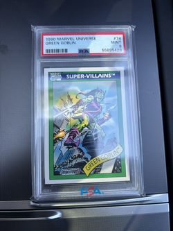 1990 Marvel Universe Green Goblin #74 PSA Mint 9 Card