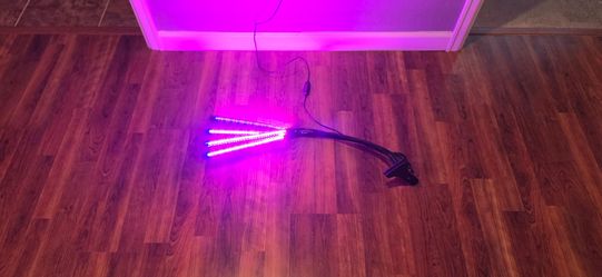 4 head led clamp grow light
