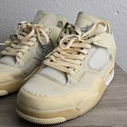 Off White x Air Jordan 4 Sail
