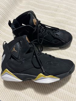 Air Jordan High-Top Sneakers Black and Gold