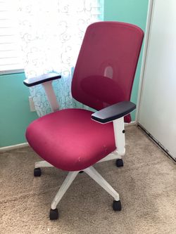 Red office chair