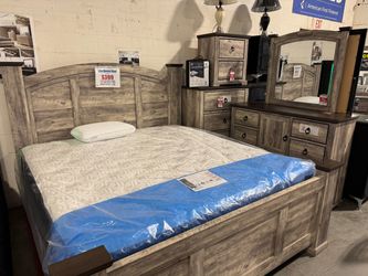 QUEEN BED FOR SALE (AVAILABLE IN KING*) !!NO CREDIT NEEDED !! TAKE IT HOME TODAY!! 🚛 SAME DAY DELIVERY AVAILABLE 🚚 Se Habla Español