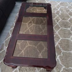 Elegant Glass Top Coffee Table