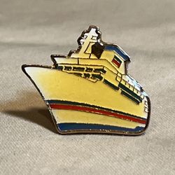 VTG PWII Collection Cruise Ship Lapel Pin Back