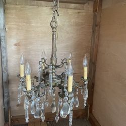 Vintage Antique Chandelier Rewired Ready To Install