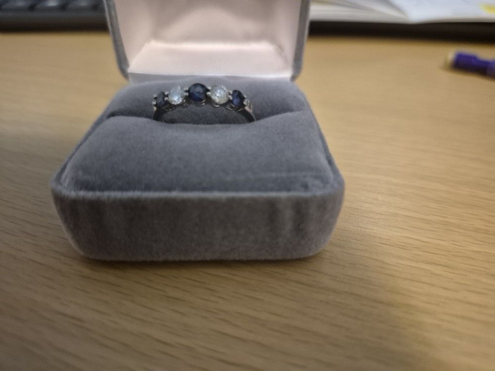 Diamond And Sapphire Ring