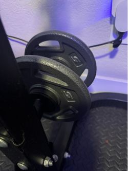 4 x 5lb Weight Plates Adjustable Weight Set of 4