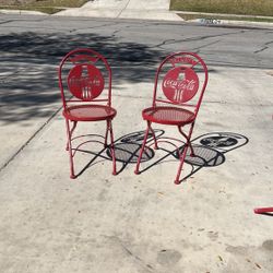 Vintage coke cola Table And Chairs