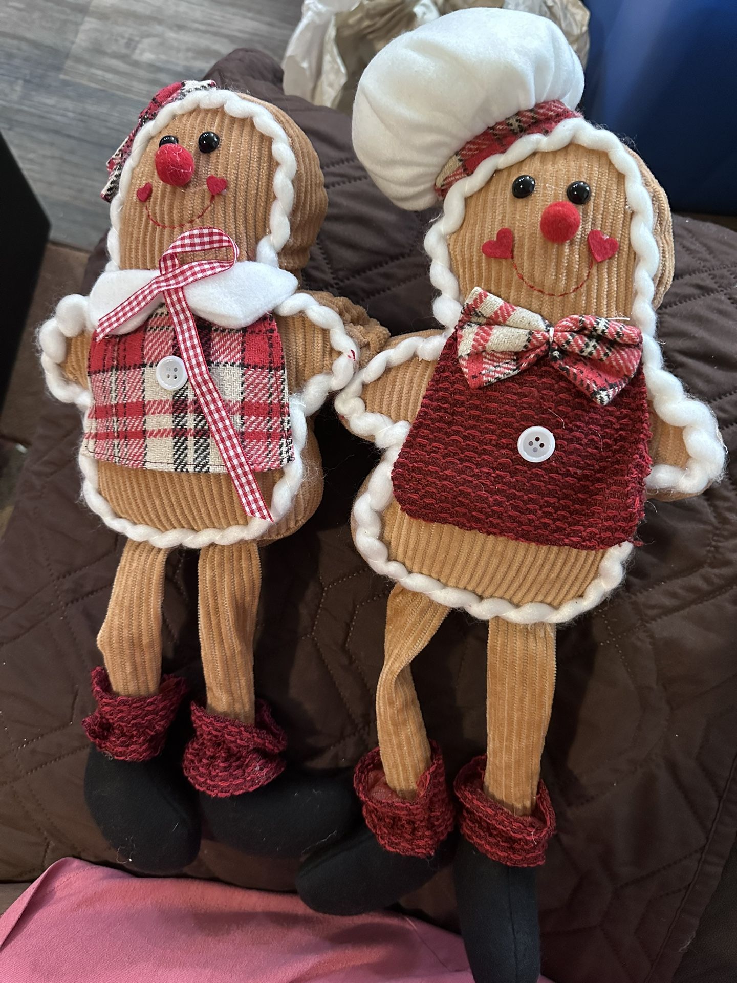 Beanie Gingerbread Boy And Girl