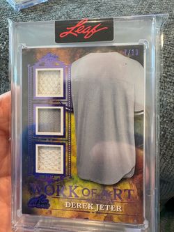 Leaf Art of Sport Derek Jeter Work of Art Card 7/10