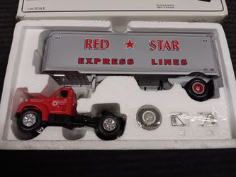 first gear 1960 model b 61 mack tractor and trailer