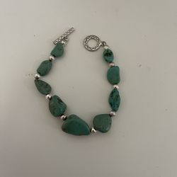 Vintage Sterling Silver Turquoise Bracelet