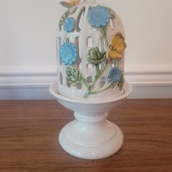 Butterfly And Flower Candle Holder