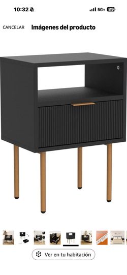 Black Nightstand, Side Table