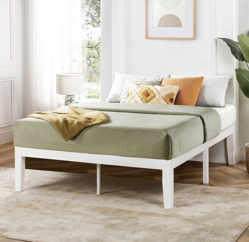Wood Bed Frame Queen Size