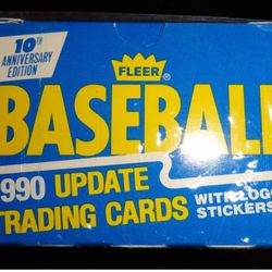 1990 Fleer Baseball Update Complete Set Factory Sealed - FRANK THOMAS RC