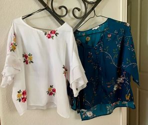 Blouses with Flowers Size Small