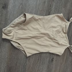Girls Nude Color Leotard Size l/xl