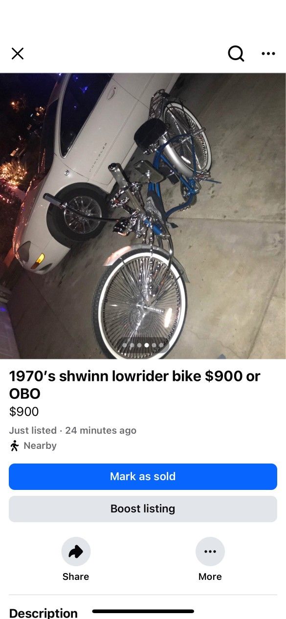 LOWRIDER BEACH CRUISER BIKE