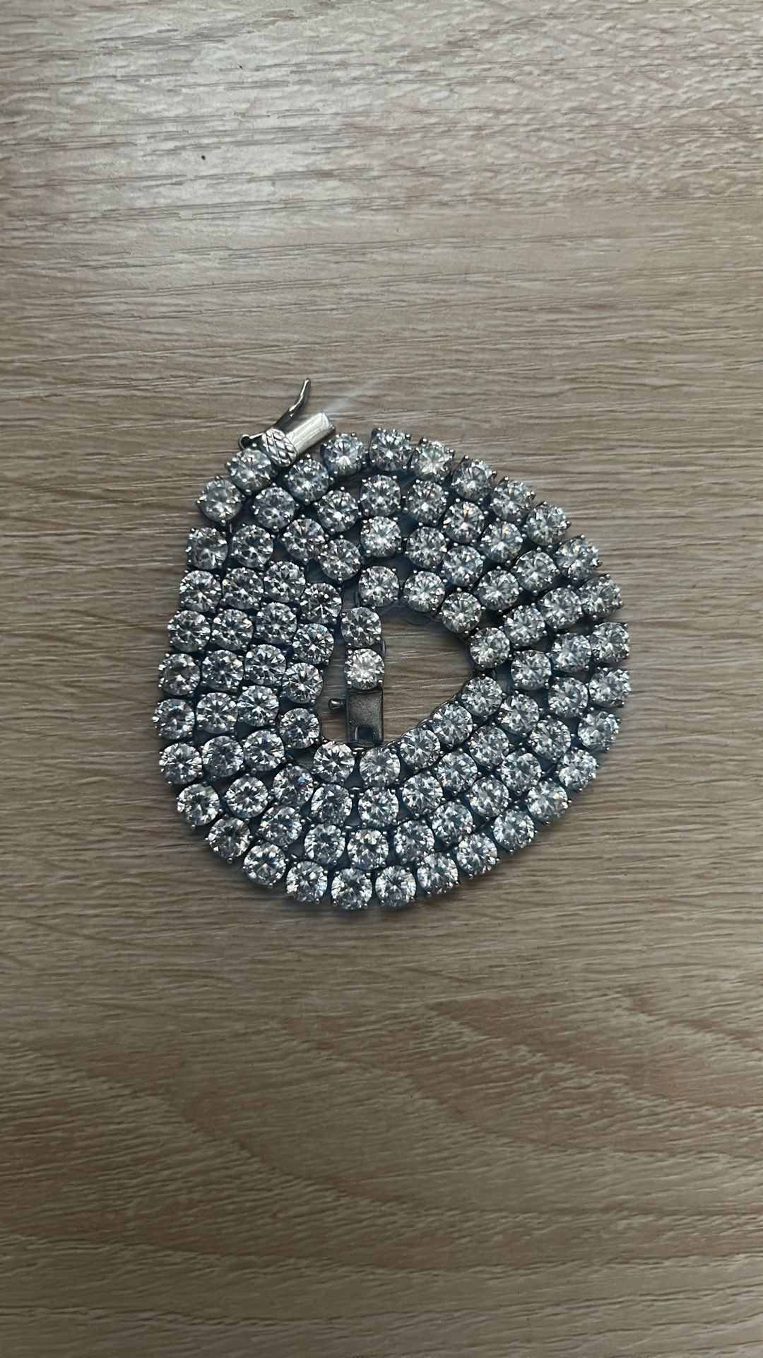 $300 OBO Moissanite Tennis Chain Necklace Link