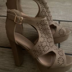 Brand New Tan Colored Heels 