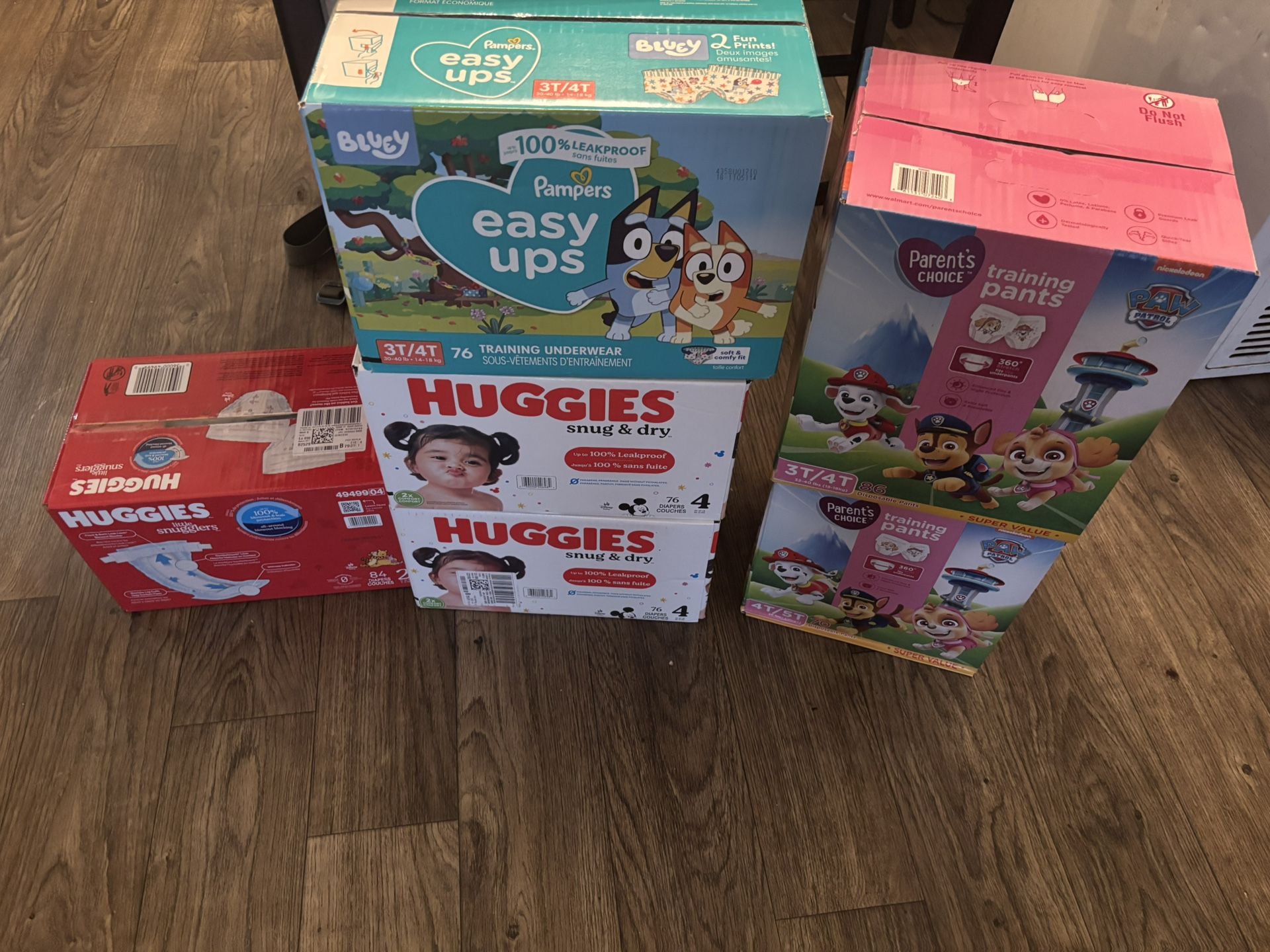 Pull up and Diapers 