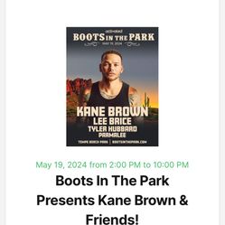 Boots In The Park Tickets